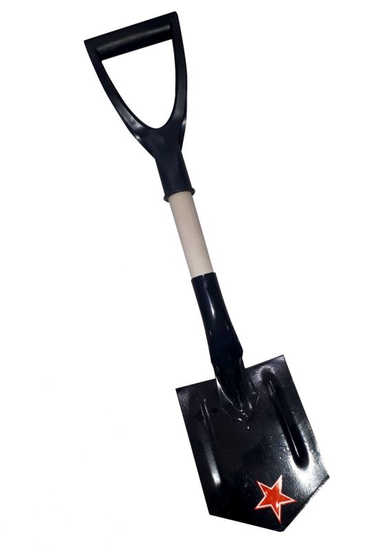 Shovel automobile (tourist) "AvtoLider" No. 5 p / o der / black with a v-handle